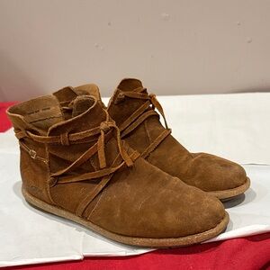Born Brown Suede Ankle Booties